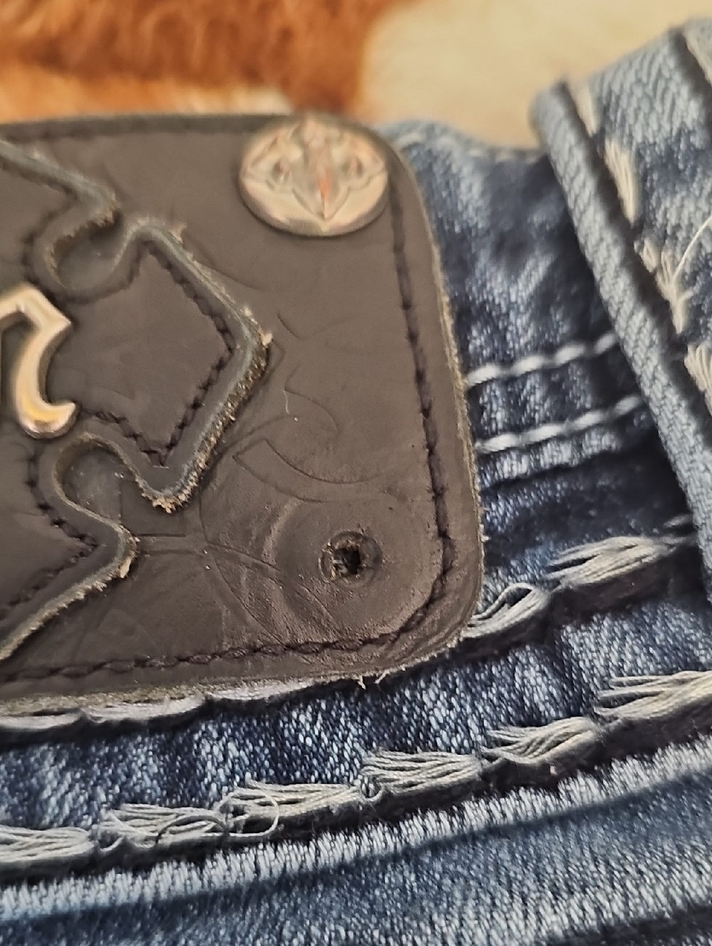 Miss Me Women’s Blue Washed Denim Jeans Size 27 - Picture 10 of 10